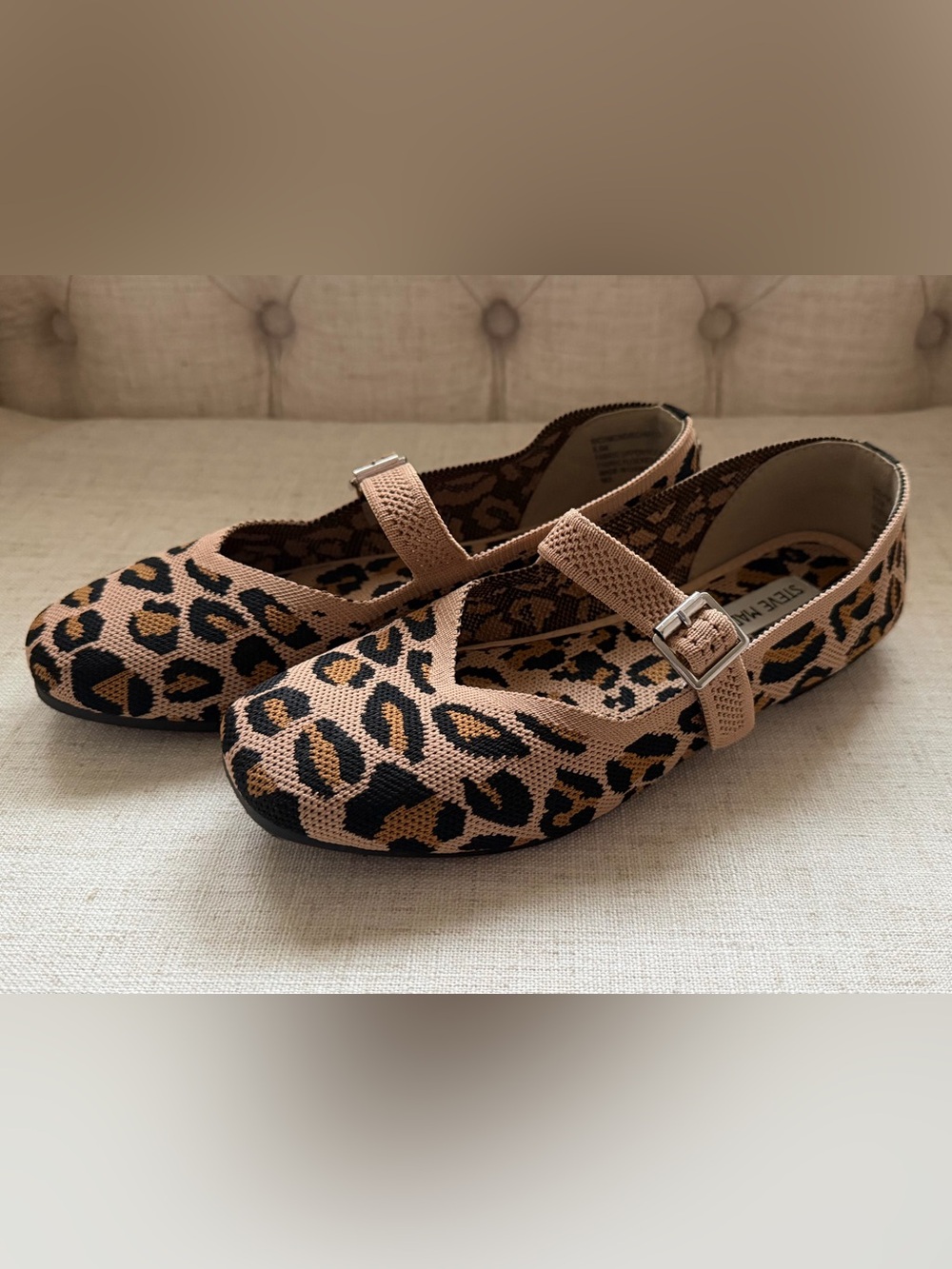 Leopard Print Mary Jane Flats